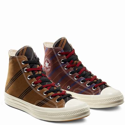 Női Converse Unisex Varsity Chuck 70 Magasszárú Cipő CO2976514 Barna/Bordó